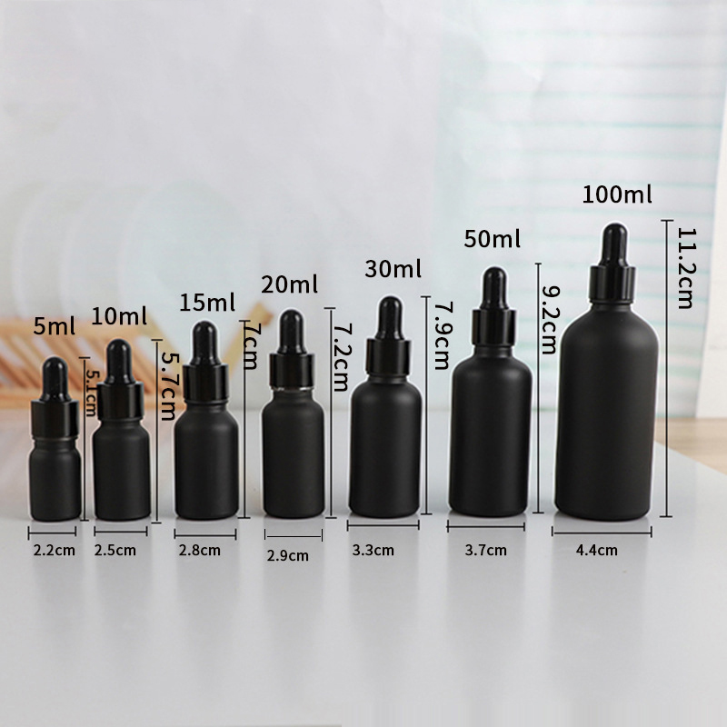 30ml 50ml Black Glass Dropper Bottle