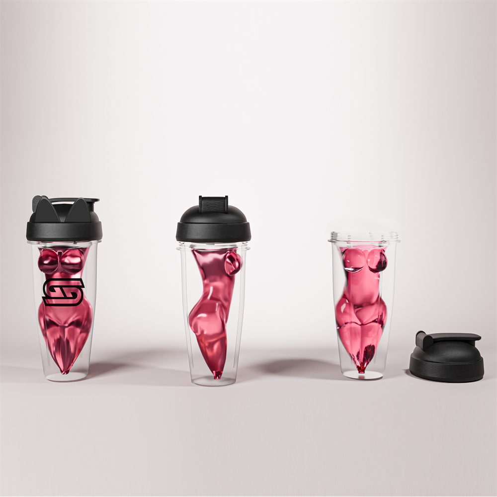 Unique Body Shape new Design Protein Shaker Bottle